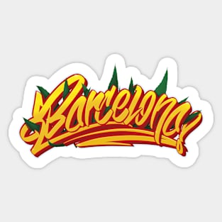 Barcelona Canna-bis Catalan Sticker